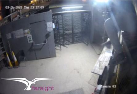 CCTV positioning entrance