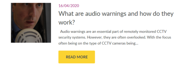 CCTV Audio Warnings
