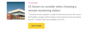 Choosing a remote CCTV monitoring partner