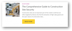 Guide to Construction Site Security