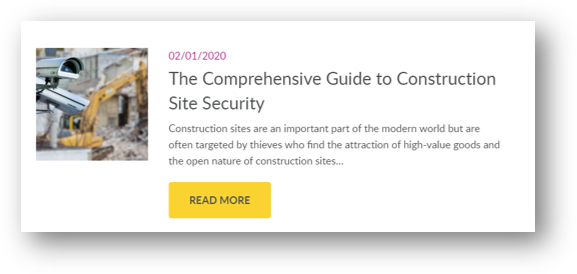 guide to construction site security