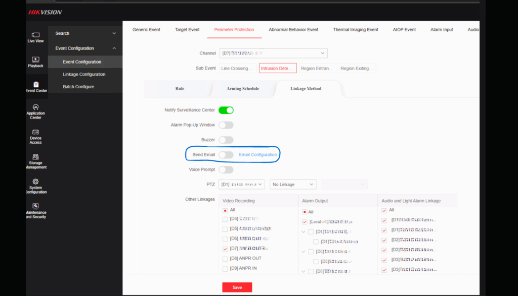 Configuration Hikvision new firmware
